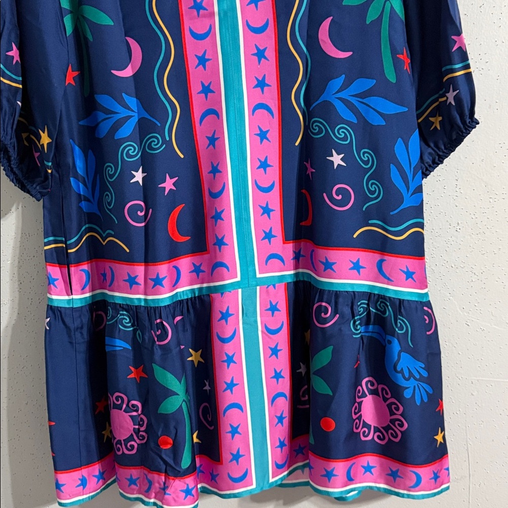 NWT Johnny Was Jade Selena Mini Dress Multicolor Embroidered dress - Picture 7 of 14